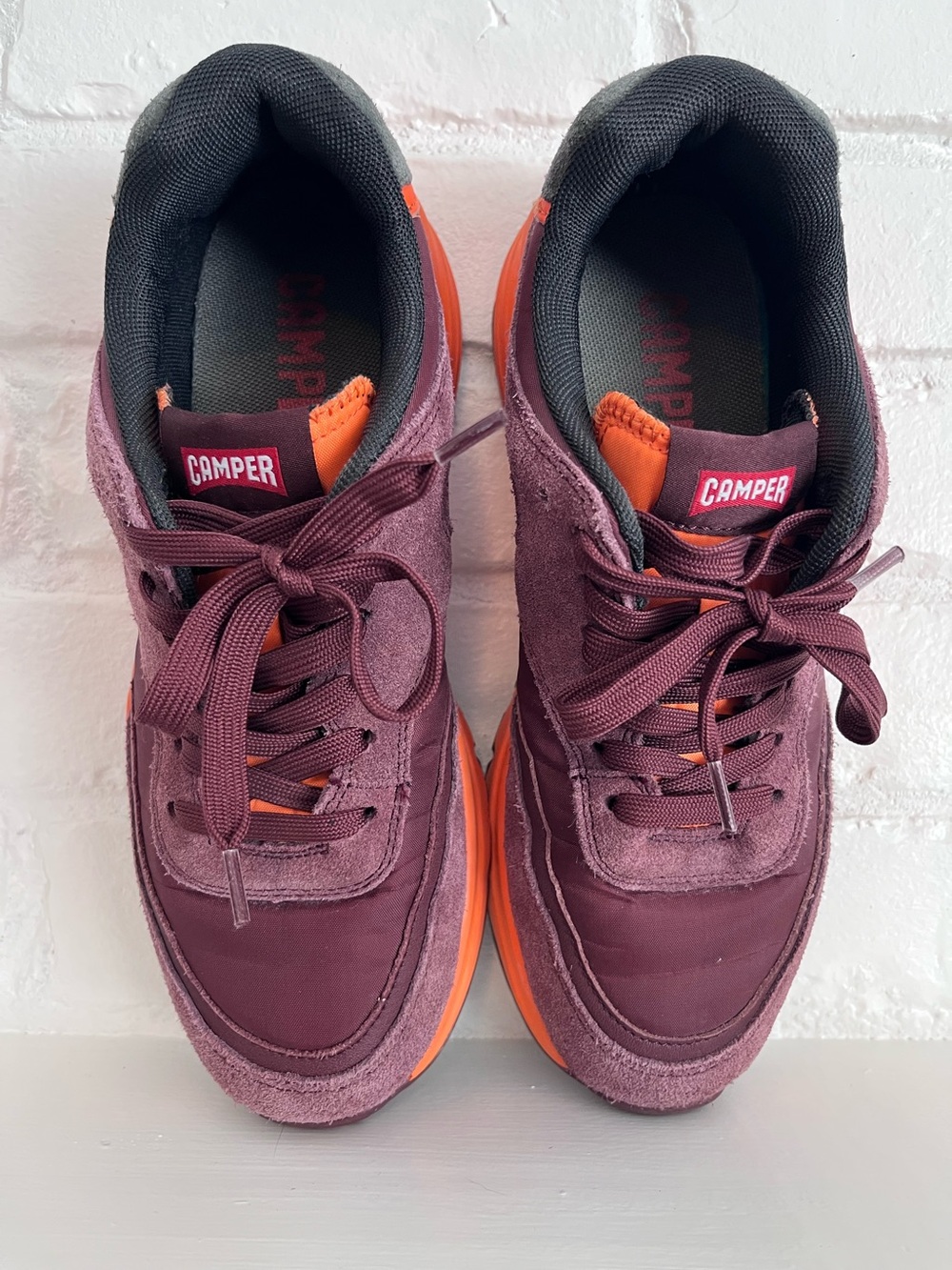 Camper Woman’s Burgundy & Orange Casual Sneakers
